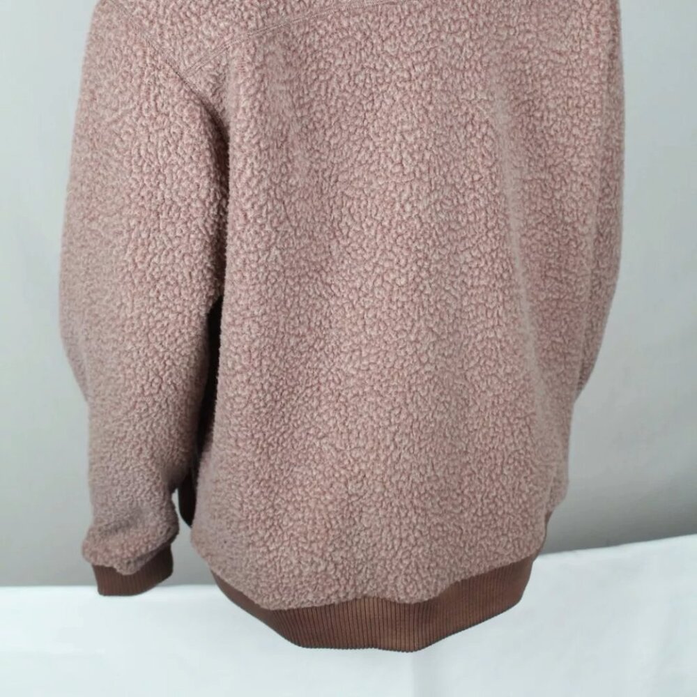 Carhartt Women's Full Zip Fleece Jacket High Pile Sherpa  Brown 103913 - Picture 4 of 5